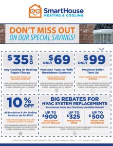 SmartHouse promotions coupon sheet