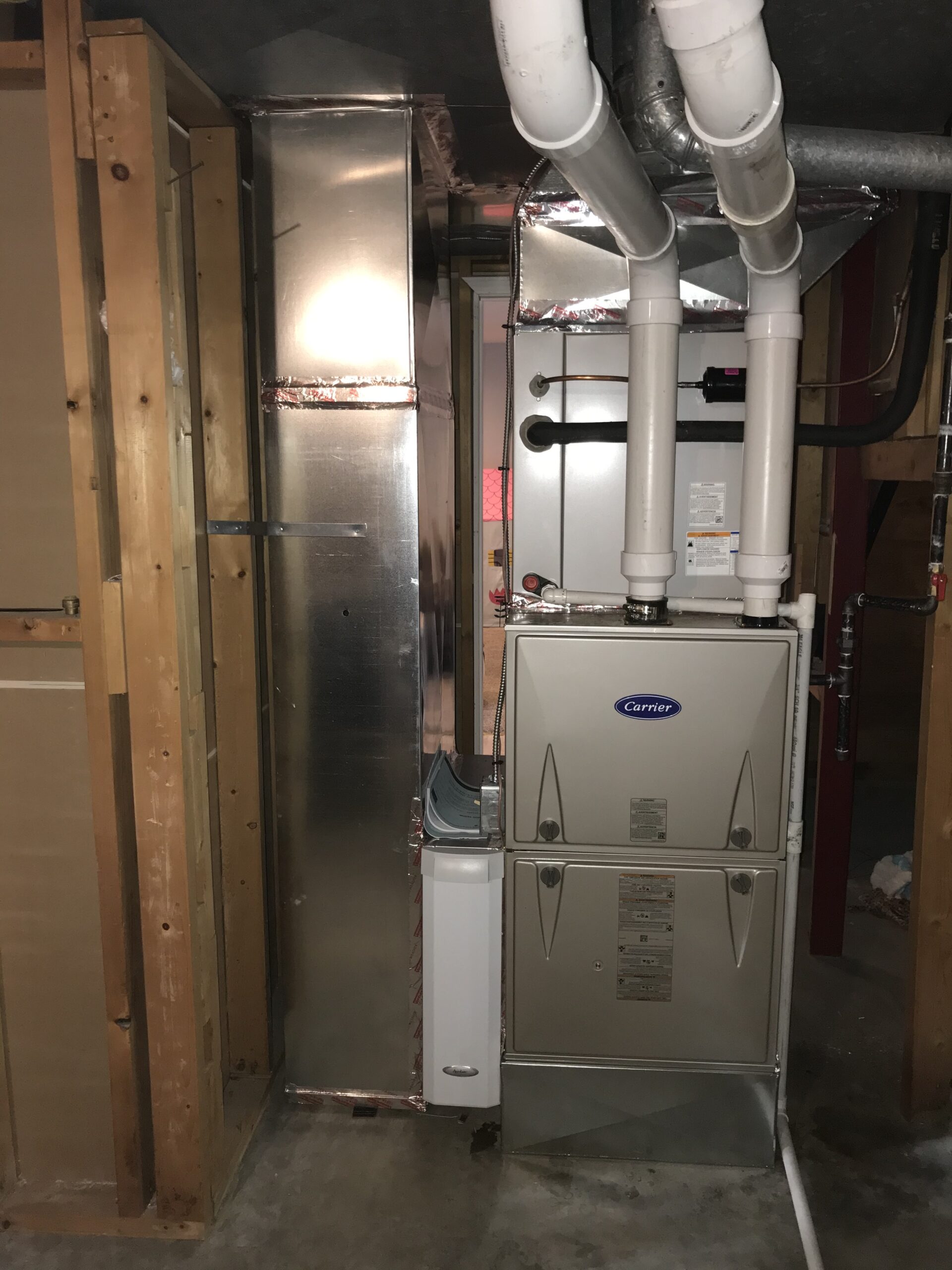 new furnace install carrier smarthouse