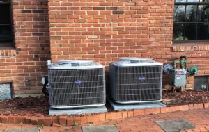 new ac install against residential home