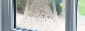 condensation collection on double pane window