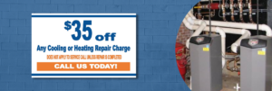 $35 off promo any cooling or heating repair charge