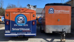 back of smarthouse truck and trailer